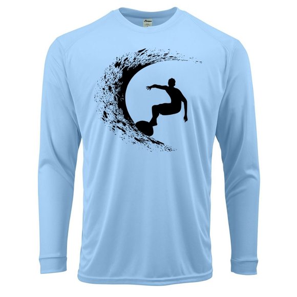Other - Surfing Wave Surfer Long Sleeve UPF 50 T-Shirt Sport Boat Beach UV Sun Protected